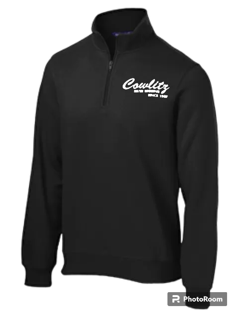 Cowlitz River Rigging logo 1/4 zip Sweatshirt
