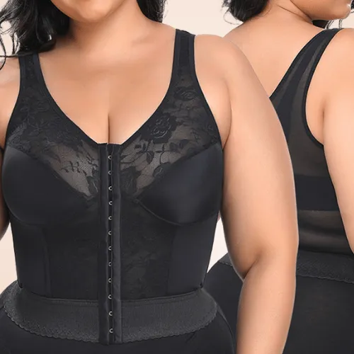 Front Closure Non-Wired Body Shaping Supportive Bra