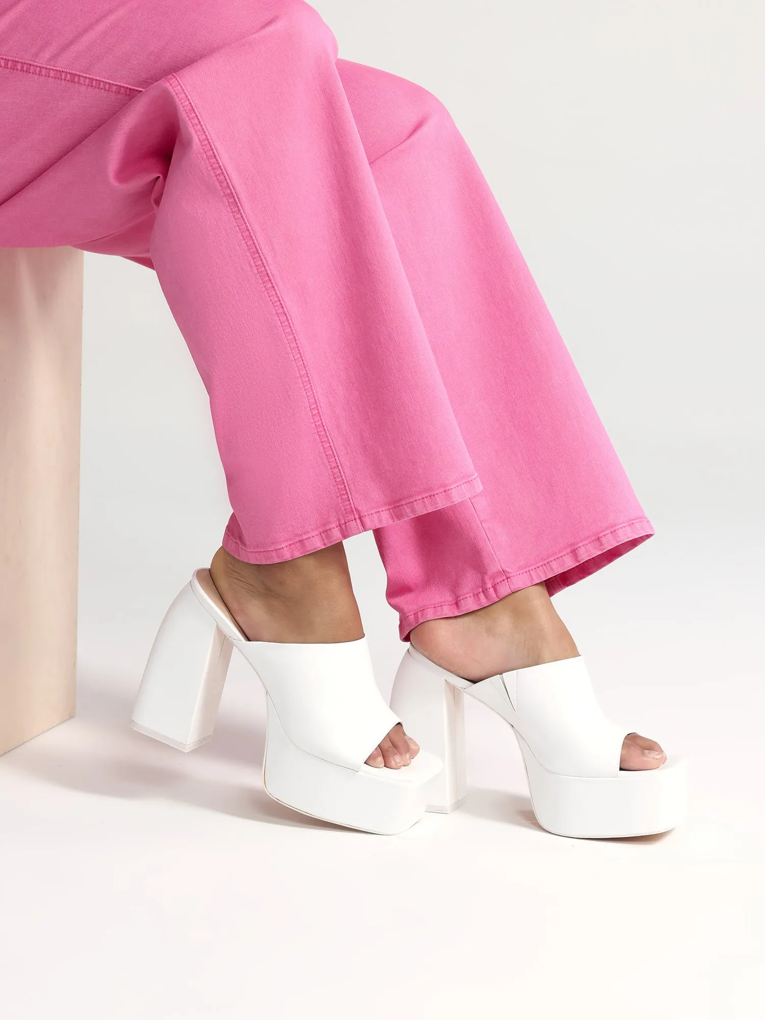 Imara Open Back Platform Sandals - Nadia x FTF