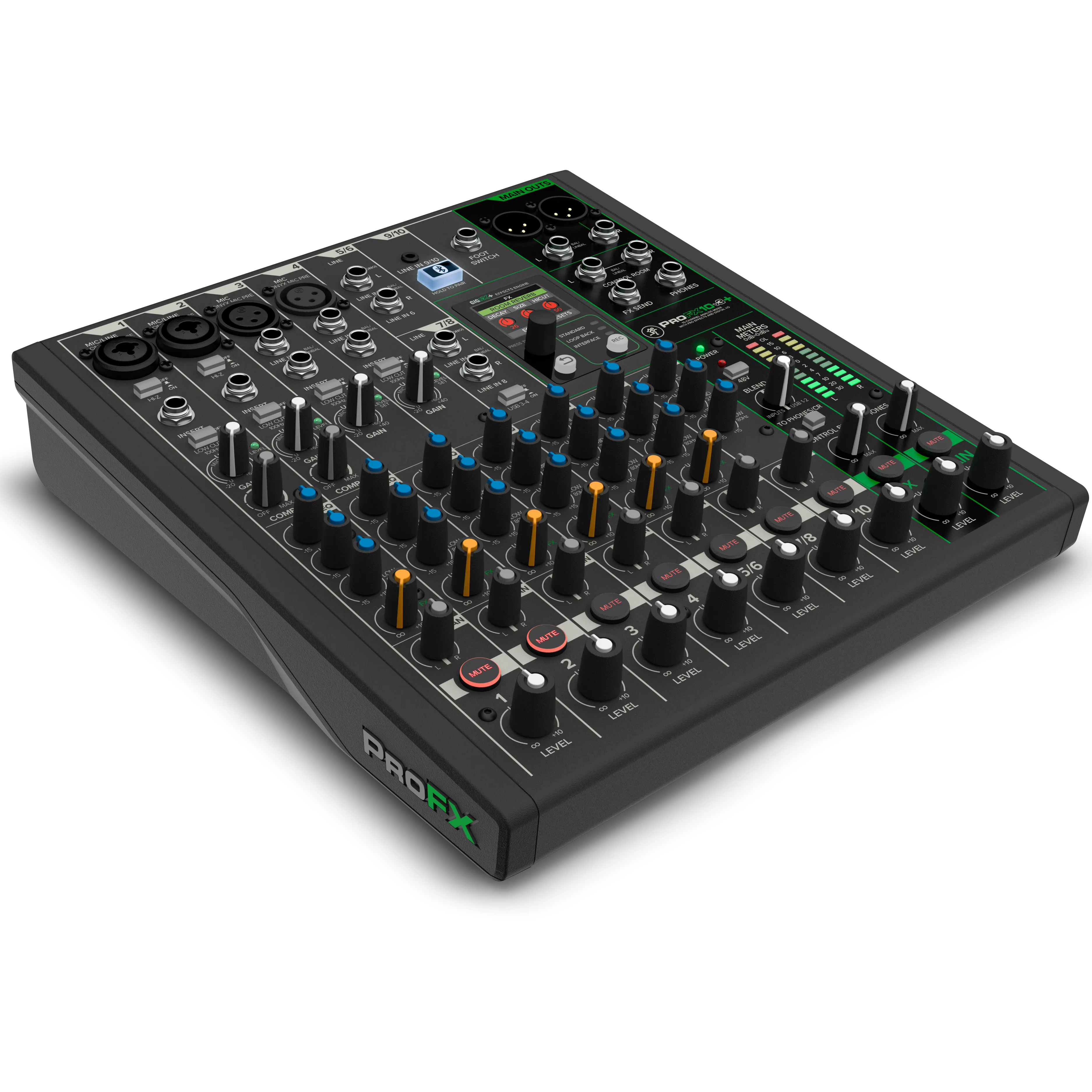 Mackie PROFX10V3  10-Channel Analog Mixer w/ Enhanced FX, USB Recording, and BT