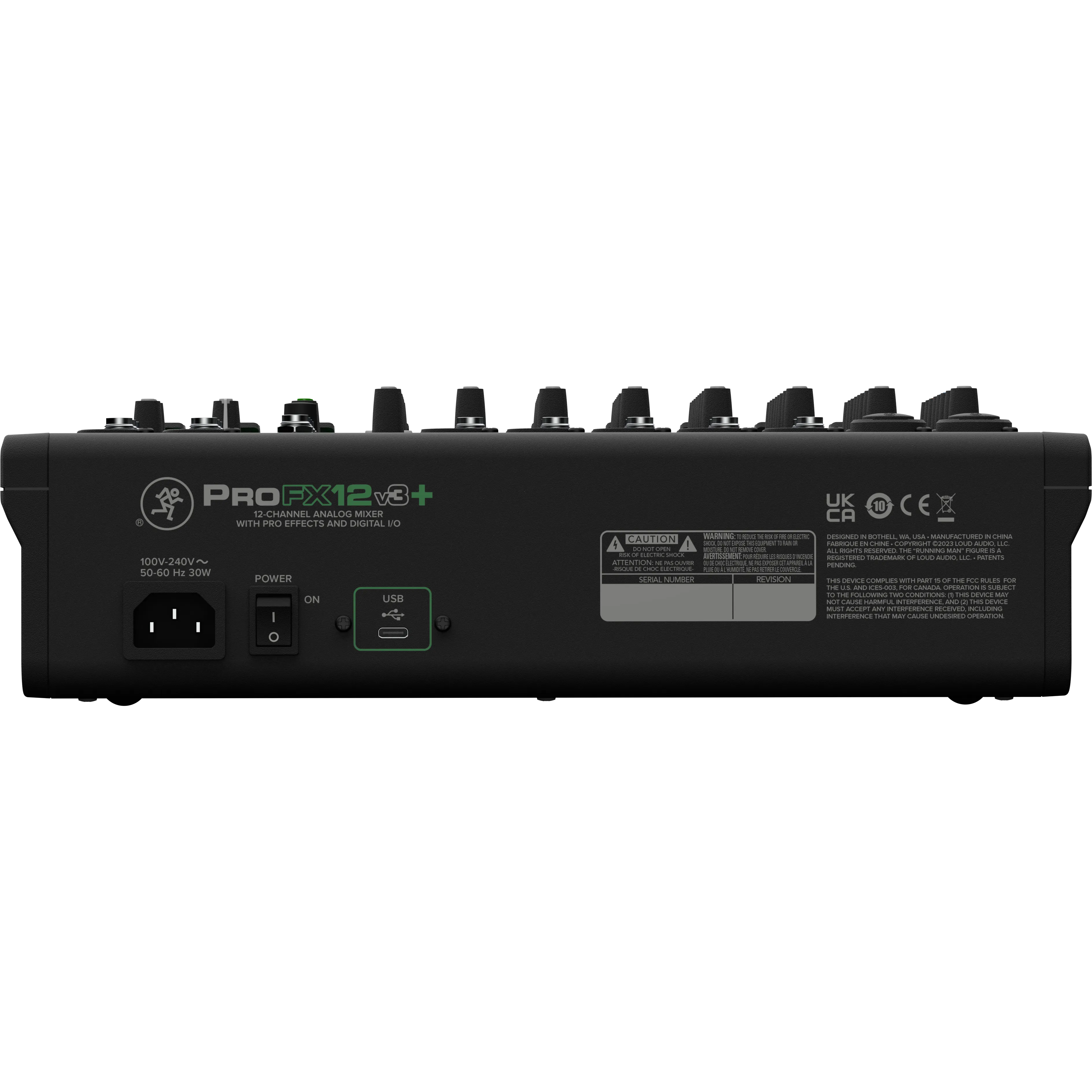 Mackie PROFX12V3  12-Channel Analog Mixer w/ Enhanced FX, USB Recording, and BT