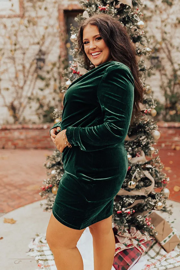 Romantic Allure Velvet Dress Curves