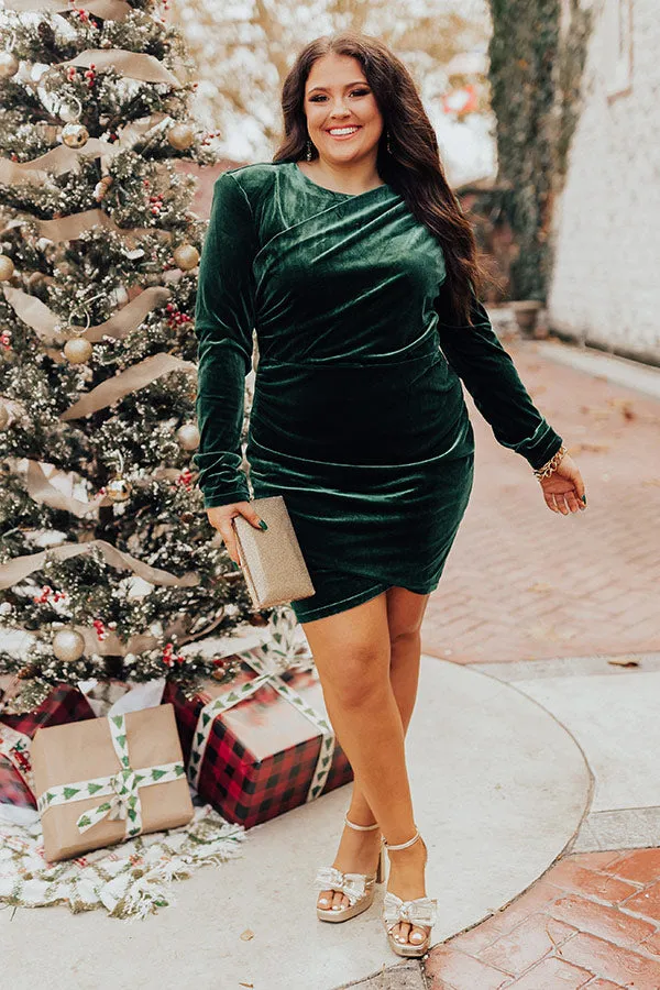 Romantic Allure Velvet Dress Curves