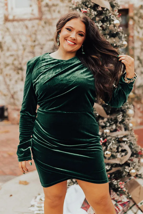Romantic Allure Velvet Dress Curves