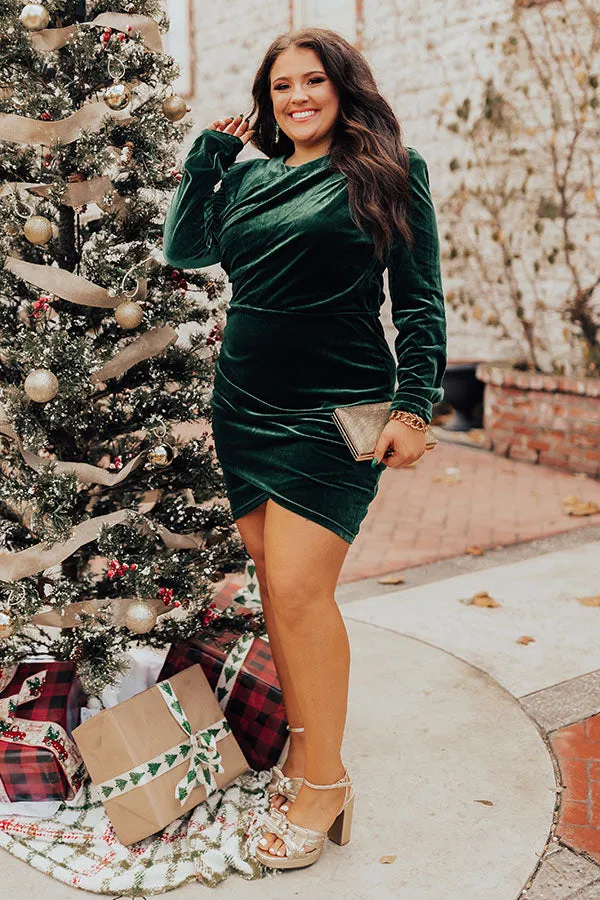 Romantic Allure Velvet Dress Curves