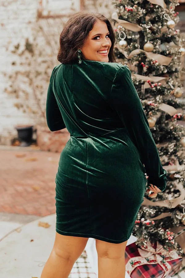 Romantic Allure Velvet Dress Curves