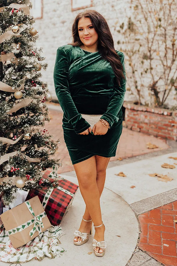 Romantic Allure Velvet Dress Curves